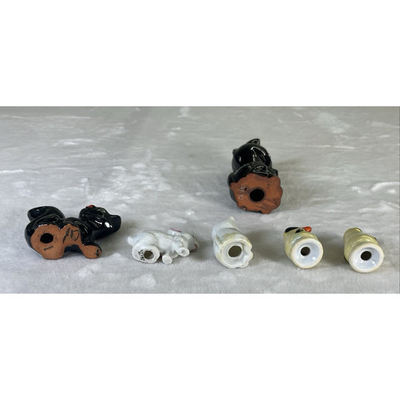 Vintage Anthropomorphic Redware Japan Lot of 6 Donkey Skunk Rabbit Penguin + - Picture 4 of 15